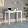 Parsons Desk;  White Laminated MDF - white