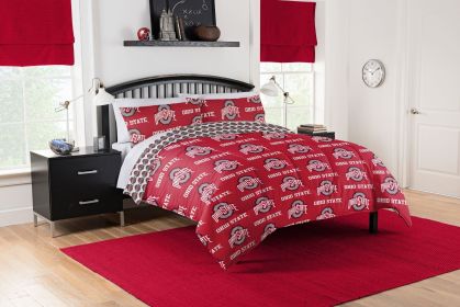 Ohio State University Buckeyes Rotary Queen Bed In a Bag Set - 1COL/87500/I007/EDC