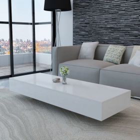 Coffee Table High Gloss White - White