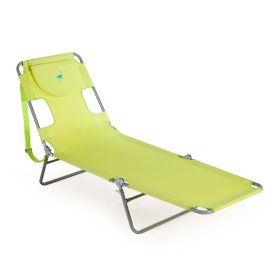 Folding Chaise Lounge - Green