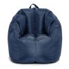 Joey Bean Bag Chair, Nylon Polyester, Kids and Teens, 2.5ft, Black - Navy