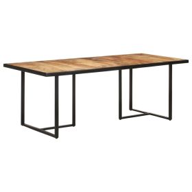 Dining Table 78.7" Rough Mango Wood - Brown