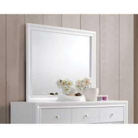 Naima Mirror in White - 25774