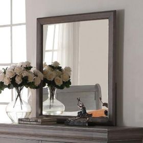 Louis Philippe III Mirror in Antique Gray - 25504