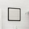 Bathroom Mirror Black 15.7"x0.6"x14.6" Engineered Wood - Black