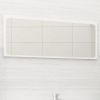 Bathroom Mirror White 35.4"x0.6"x14.6" Engineered Wood - White