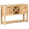 Sideboard 47.2"x11.8"x29.9" Rough Mango Wood - Brown