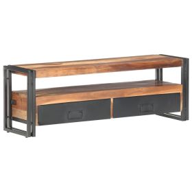 TV Cabinet 47.2"x11.8"x15.7" Solid Wood with Sheesham Finish - Brown