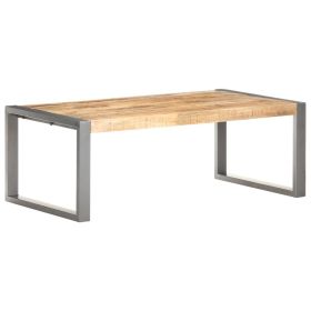 Coffee Table 43.3"x23.6"x15.7" Rough Mango Wood - Brown