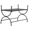 Bench Vintage Style Metal 32.7"x16.5"x21.7" Black - Black