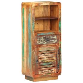 Highboard 17.7"x12.6"x43.3" Solid Reclaimed Wood - Multicolour