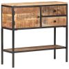 Sideboard 33.5"x11.8"x31.5" Rough Mango Wood - Brown