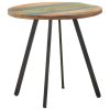 Dining Table 31.5" Solid Reclaimed Wood - Multicolour