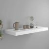 Floating Wall Shelf White 23.6"x9.3"x1.5" MDF - White