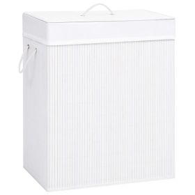 Bamboo Laundry Basket White 26.4 gal - White