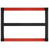 Work Bench Frame Metal 31.5"x22.4"x31.1" Black and Red - Black