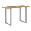 Dining Table 46.5"x22.8"x29.9" Solid Acacia Wood - Brown