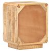 Bedside Cabinet 15.7"x11.8"x19.7" Rough Mango Wood - Brown