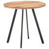 Dining Table 31.5" Solid Acacia Wood - Brown