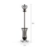 Traditional Metal Coat Rack With Umbrella Stand, Bronze Finish - With Umbrella Stand