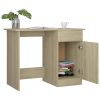 Desk Sonoma Oak 39.4"x19.7"x29.9" Engineered Wood - Brown