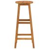 Bar Stools 6 pcs Solid Acacia Wood - Brown