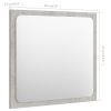 Bathroom Mirror Concrete Gray 15.7"x0.6"x14.6" Engineered Wood - Grey