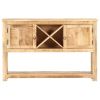 Sideboard 47.2"x11.8"x29.9" Rough Mango Wood - Brown