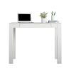 Parsons Desk;  White Laminated MDF - white