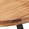 Dining Table 31.5" Solid Acacia Wood - Brown