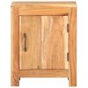 Bedside Cabinet 15.7"x11.8"x19.7" Solid Acacia Wood - Brown