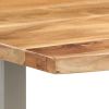 Dining Table 46.5"x22.8"x29.9" Solid Acacia Wood - Brown