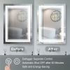 7 Size LED Bathroom Mirror Wall Mounted Vanity Mirror Anti-Fog Mirror Dimmable Lights with Touch Switch(Horizontal/Vertical) - 24"*32"