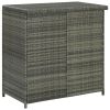 3 Piece Bar Set Poly Rattan Gray - Grey