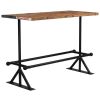 Bar Table Solid Reclaimed Wood Multicolor 59.1"x27.6"x42.1" - Multicolour