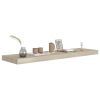 Floating Wall Shelves 2 pcs Oak 35.4"x9.3"x1.5" MDF - Brown