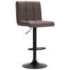 Bar Stools 2 pcs Taupe Fabric - Brown