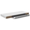 Floating Wall Shelf White 23.6"x9.3"x1.5" MDF - White