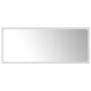 Bathroom Mirror White 35.4"x0.6"x14.6" Engineered Wood - White