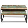 Nesting Coffee Tables 2 pcs Solid Reclaimed Wood - 320390