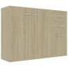 Sideboard Sonoma Oak 41.3"x11.8"x29.5" Engineered Wood - Beige