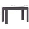 Dining Table Gray 47.2"x23.6"x29.9" Engineered Wood - Grey