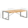 Coffee Table 47.2"x23.6"x15.7" Rough Mango Wood - Brown