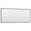 Bathroom Mirror Concrete Gray 35.4"x0.6"x14.6" Engineered Wood - Grey