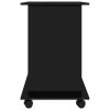 Computer Desk High Gloss Black 31.5"x19.7"x29.5" Engineered Wood - Black