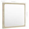 Bathroom Mirror Sonoma Oak 15.7"x0.6"x14.6" Engineered Wood - Brown