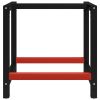 Work Bench Frame Metal 31.5"x22.4"x31.1" Black and Red - Black