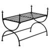 Bench Vintage Style Metal 32.7"x16.5"x21.7" Black - Black