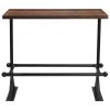 Bar Set 5 Piece Solid Reclaimed Wood - Brown