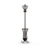 Traditional Metal Coat Rack With Umbrella Stand, Bronze Finish - With Umbrella Stand